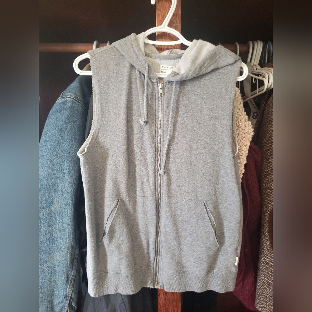 🪴bogo FREE🪴 RVCA Hooded Cotton Vest Size Small